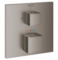 Смеситель для душа Grohe Grohtherm Cube 24155AL0 с термостатом Темный графит матовый