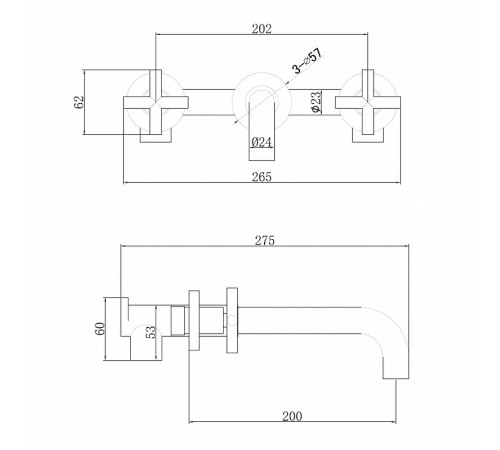 Смеситель для раковины Abber Wasser Kreis AF81121RG Розовое золото