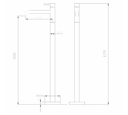 Смеситель для раковины Abber Wasser Kreis AF8140RG Розовое золото