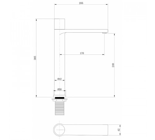 Смеситель для раковины Abber Rund AF8711 Хром