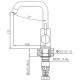 Смеситель для кухни Haiba HB72304-4 Нержавеющая сталь