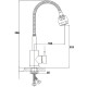 Смеситель для кухни Haiba HB73304 Хром