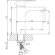 Смеситель для раковины Haiba HB10802 Нержавеющая сталь