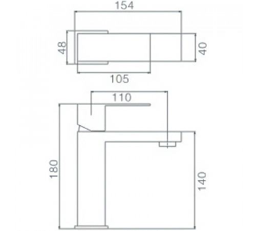 Смеситель для раковины Haiba HB10803-7 Черный матовый