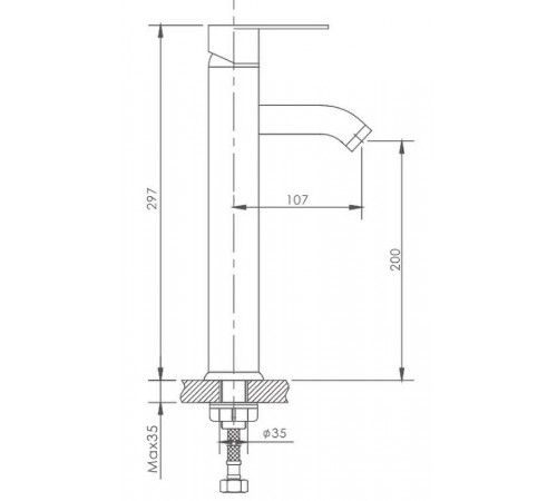 Смеситель для раковины Haiba HB11811 Хром