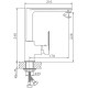 Смеситель для кухни Haiba HB70505-8 Белый Хром