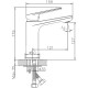 Смеситель для раковины Haiba HB10533-3 Пепельный