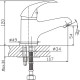 Смеситель для раковины Haiba HB1015 Хром