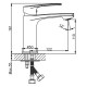 Смеситель для раковины Haiba HB10587 Хром