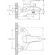 Смеситель для ванны Haiba HB6001 Хром