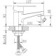 Смеситель для раковины Haiba HB10801-2 Нержавеющая сталь