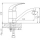 Смеситель для раковины Haiba HB4503 Хром