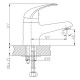 Смеситель для раковины Haiba HB1003 Хром