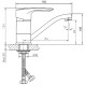 Смеситель для раковины Haiba HB4566-2 Хром