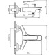 Смеситель для ванны Haiba HB60548-8 Белый Хром