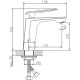 Смеситель для раковины Haiba HB10548-8 Белый Хром