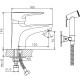 Смеситель для раковины Haiba HB1268 с гигиеническим душем Хром
