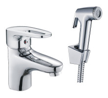 Смеситель для раковины Haiba HB1268 с гигиеническим душем Хром