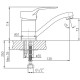 Смеситель для раковины Haiba HB4563 Хром