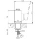 Смеситель для кухни Haiba HB73556 Хром без излива