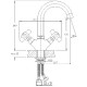 Смеситель для раковины Haiba HB1218 Хром