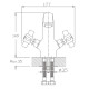 Смеситель для раковины Haiba HB1018 Хром