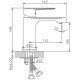 Смеситель для раковины Haiba HB10557-8 Белый Хром