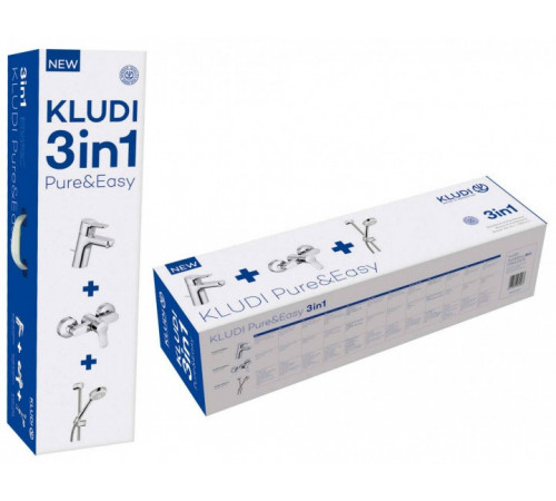 Комплект смесителей Kludi Pure Easy 378450565 Хром