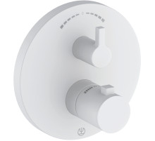 Смеситель для душа Kludi Nova Fonte Puristic 208305315 с термостатом Белый матовый