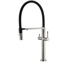 Смеситель для кухни Boheme Uno 115-NB Никель