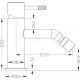 Смеситель для биде Boheme Uno 466-CR Хром