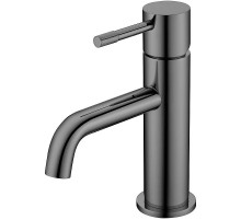 Смеситель для раковины Boheme Uno 461-SGM Оружейная сталь глянцевая