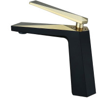 Смеситель для раковины Boheme Venturo 381-b Черный Золото