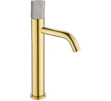 Смеситель для раковины Boheme Stick 122-G-MR-WHITE Золото Белый