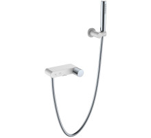 Смеситель для ванны Boheme Stick 123-WCR.2 Белый Хром