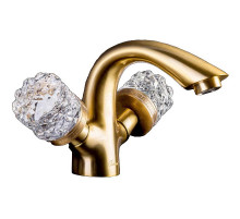Смеситель для раковины Boheme Crystal 311-CRST Бронза