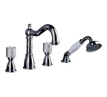 Смеситель на борт ванны Boheme Royal Cristal 396-Royal Хром