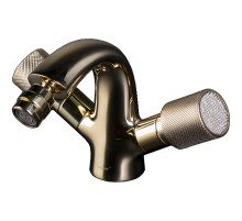 Смеситель для биде Boheme Royal Cristal 296-Royal/CRST Золото