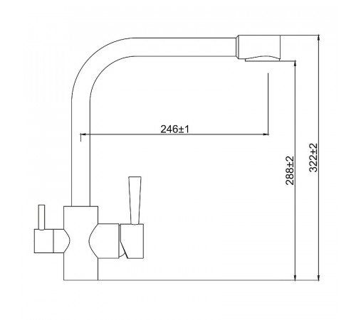 Смеситель для кухни Kaiser Merkur 26044-5 Серебро