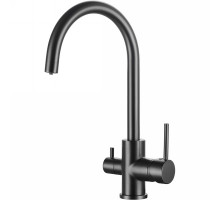 Смеситель для кухни Kaiser Merkur 26744-15 Вороненая сталь