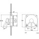 Смеситель для душа Kaiser Merkur 26117 Хром