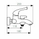 Смеситель для ванны Kaiser Comba 48022-1 Бронза