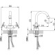 Смеситель для раковины Kaiser Crystal 28111 Хром