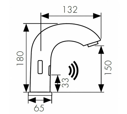 Смеситель для раковины Kaiser Sensor 38421 Хром