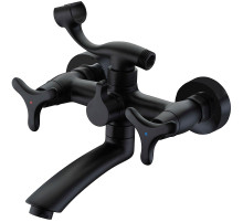 Смеситель для ванны Kaiser Trio 57122-2 Черный матовый