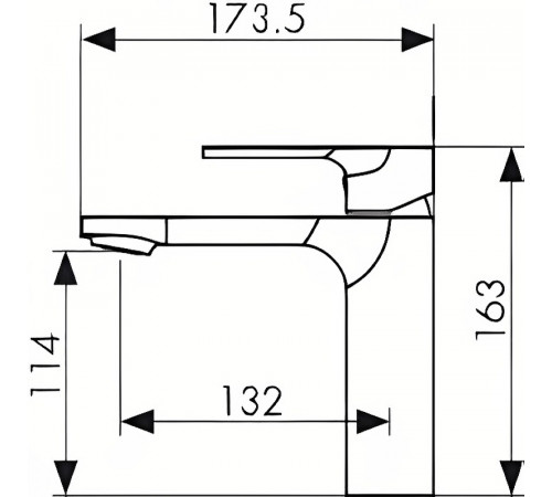 Смеситель для раковины Kaiser Linear 59011 Хром