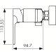 Смеситель для душа Kaiser Linear 59177 Хром