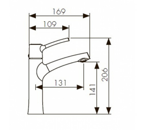 Смеситель для раковины Kaiser Stick 49111 Хром