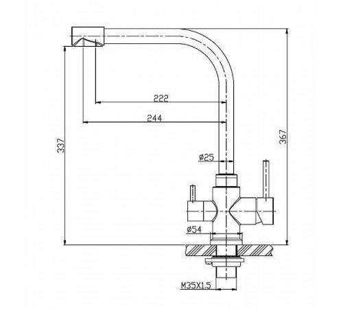 Смеситель для кухни BelBagno BB-LAM15-IN Сатин