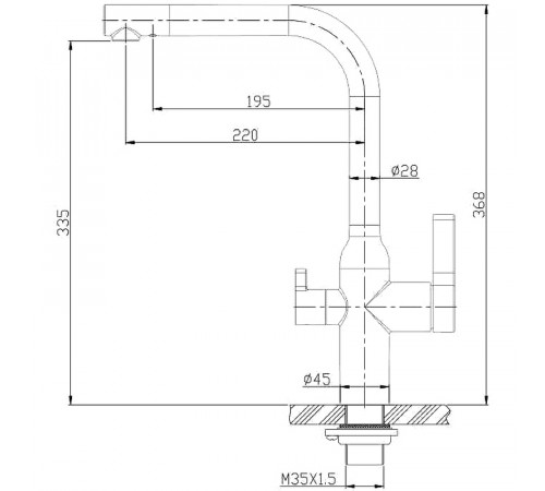 Смеситель для кухни BelBagno BB-LAM57-IN Сатин